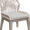 Armen Living Costa Patio Outdoor Dining Chairs In Grey Acacia Wood And Rope - Set of 2  9