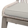 Armen Living Costa Patio Outdoor Dining Chairs In Grey Acacia Wood And Rope - Set of 2  11