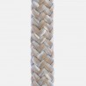 Armen Living Costa Patio Outdoor Dining Chairs In Grey Acacia Wood And Rope - Set of 2  10