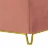 Armen Living Everest Blush/Blue Fabric Upholstered Sofa Accent Chair With Brushed Gold Legs 1 - Armen Living Everest Blush/Blue Fabric Upholstered Sofa Accent Chair With Brushed Gold Legs 1
