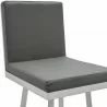 Armen Living Gem Swivel Modern Metal and Gray Faux Leather Bar and Counter Stool Half - Armen Living Gem Swivel Modern Metal and Gray Faux Leather Bar and Counter Stool Half