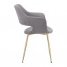 Gigi Grey Velvet Dining Room Chair with Gold Metal Legs - Set of 2 03