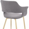 Gigi Grey Velvet Dining Room Chair with Gold Metal Legs - Set of 2 08
