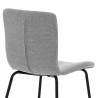 Gillian Modern Light Gray Fabric and Metal Dining Room Chairs - Set of 2 08