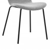 Gillian Modern Light Gray Fabric and Metal Dining Room Chairs - Set of 2 01