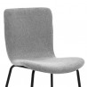 Gillian Modern Light Gray Fabric and Metal Dining Room Chairs - Set of 2 07