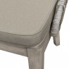 Armen Living Haiti Patio Outdoor Dining Chairs In Grey Acacia Wood And Rope In Taupe- Set of 2 06