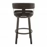 Armen Living Lorin Swivel Counter Stool In Java Brown Finish And Chocolate Faux Leather 002 - Armen Living Lorin Swivel Counter Stool In Java Brown Finish And Chocolate Faux Leather 002