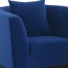 Armen Living Melange Velvet Accent Chair With Black Wood Base 9