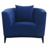 Armen Living Melange Velvet Accent Chair With Black Wood Base 8