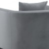 Armen Living Melange Velvet Accent Chair With Black Wood Base 5