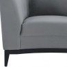 Armen Living Melange Velvet Accent Chair With Black Wood Base 7