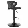 Armen Living Padua Adjustable Black Upholstery Swivel Stool 03 - Armen Living Padua Adjustable Black Upholstery Swivel Stool 03