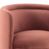 Peony Blush Fabric Upholstered Sofa Accent Chair with Brushed Gold Legs 6