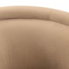 Peony Natrual Fabric Upholstered Sofa Accent Chair with Brushed Gold Legs 5