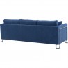 Armen Living Heritage 2 Piece Blue/Grey Fabric Upholstered Sofa & Chair Set 9