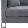 Armen Living Heritage 2 Piece Blue/Grey Fabric Upholstered Sofa & Chair Set 16