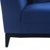 Armen Living Melange 3 Piece Blue/Gray Velvet Living Room Seating Set 15