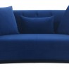 Armen Living Melange 3 Piece Blue/Gray Velvet Living Room Seating Set 13