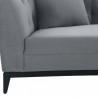 Armen Living Melange 3 Piece Blue/Gray Velvet Living Room Seating Set 8
