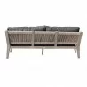 Armen Living Condesa 4 Piece Outdoor Patio Furniture Set in Acacia Wood and Rope Charcoal Sofa Back - Armen Living Condesa 4 Piece Outdoor Patio Furniture Set in Acacia Wood and Rope Charcoal Sofa Back