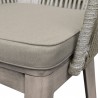 Armen Living Haiti 7-Piece Patio Outdoor Dining Set With In Grey Acacia Wood With Rope 4