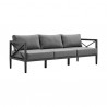 Armen Living Sonoma Outdoor 4 piece Set In Grey Finish And Dark/Light Grey Cushions 03