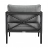 Armen Living Sonoma Outdoor 4 piece Set In Grey Finish And Dark/Light Grey Cushions 07