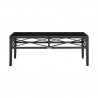 Armen Living Sonoma Outdoor 4 piece Set In Grey Finish And Dark/Light Grey Cushions 05