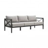 Armen Living Sonoma Outdoor 4 piece Set In Grey Finish And Dark/Light Grey Cushions 013