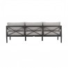 Armen Living Sonoma Outdoor 4 piece Set In Grey Finish And Dark/Light Grey Cushions 011