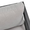 Armen Living Sonoma Outdoor 4 piece Set In Grey Finish And Dark/Light Grey Cushions 018