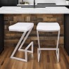 Armen Living Atlantis 26" Counter Height Backless Barstool