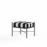 Provence Ottoman in Cabana Classic w/ Self Welt* Grade B - Front Side Angle - Provence Ottoman in Cabana Classic w/ Self Welt* Grade B - Front Side Angle