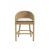 Sunset West Playa Barstool in Soothe Pearl w/ Flange Welt Front - Sunset West Playa Barstool in Soothe Pearl w/ Flange Welt Front