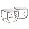 Arzon Coffee Table Set Bronze - Duo 5 - Arzon Coffee Table Set Bronze - Duo 5