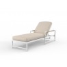 Sabbia Chaise in Echo Ash, No Welt - Front Side Angle