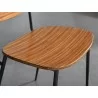 Greenington Soho Chair Amber - Set of Two - Seat Closeup Top Angle - Greenington Soho Chair Amber - Set of Two - Seat Closeup Top Angle