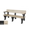 Polly Products Elite Backed Bench with Arms 6'