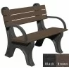 Polly Products Park Classic Backed Bench With Arms - Polly Products Park Classic Backed Bench With Arms