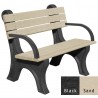 Polly Products Park Classic Backed Bench With Arms1