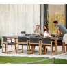 Cane-line Aspect dining table - Fossil black, hotel table front