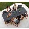 Cane-line Aspect dining table - Fossil black, ceramic hotel top