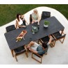 Cane-line Aspect dining table - Fossil black, hotel table top