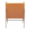 Zuo Modern Atlanta Accent Chair Brown- Back View