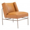 Zuo Modern Atlanta Accent Chair Brown- Angled View