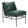 Zuo Modern Atlanta Accent Chair Green- Angled View
