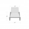 Source Furniture Atlantic Sled Chaise With Arms Front