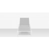Source Furniture Atlantic Sled Chaise With Arms White Front