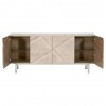 Essentials For Living Atticus Media Sideboard - Front with Opened Drawers